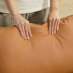 Cat paw leather upholstered sofa 1PC Cream White