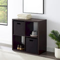 Four Cube Storage Cabinet - 30 - Espresso Brown