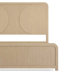 Natural Wood Fluted Panel Bed | King / Queen | Sleeps 2