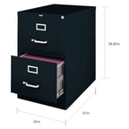 2-drawer Legal-size Commercial Vertical File Cabinet