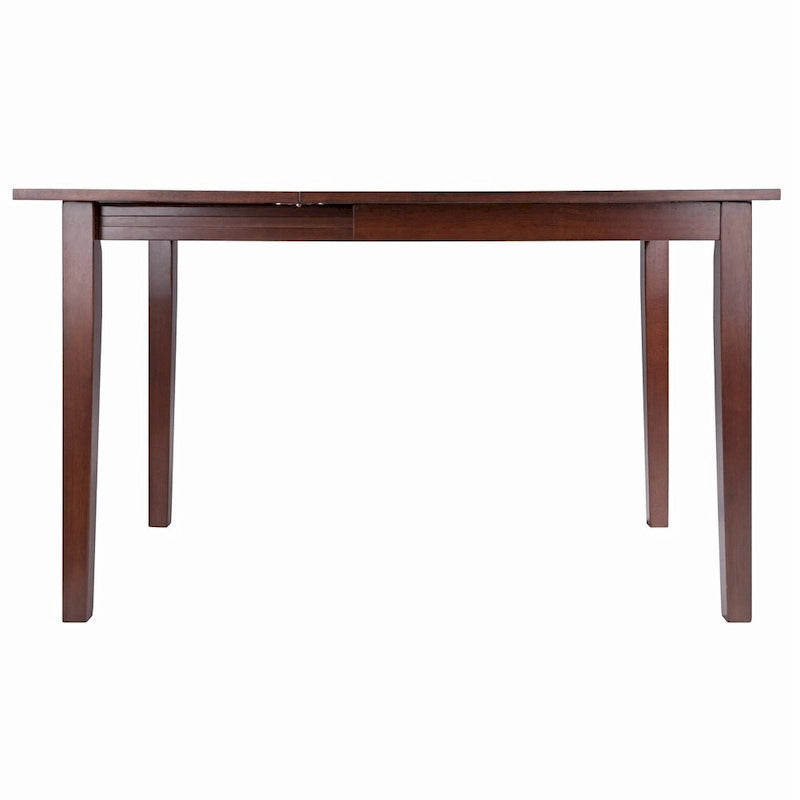 Walnut Brown Dining Table with Dropleaf Extension - N/A