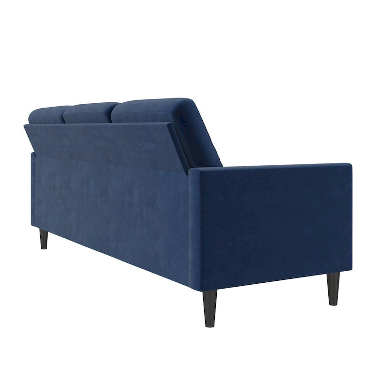 Light Gray Linen Reversible L-Shape Sectional Sofa for 3–4 People