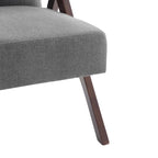 Mid Century Modern Armchair Grey /Blue/ White Upholstered Accent Chair for Living Room, Bedroom