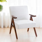 Mid Century Modern Armchair Grey /Blue/ White Upholstered Accent Chair for Living Room, Bedroom