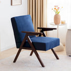 Mid Century Modern Armchair Grey /Blue/ White Upholstered Accent Chair for Living Room, Bedroom
