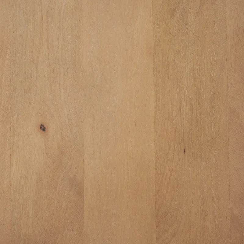 Light Brown Solid Mango Wood Media Console with 2 Drawers