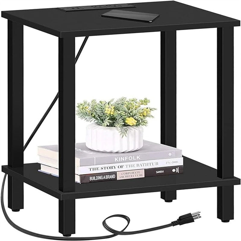 End Table with Charging Station