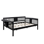 Full Wood Daybed with Small Table & Wood Slat Support, No Box Spring Needed