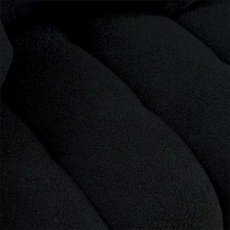 Upholstered Teddy Fabric Sofa with 3 Pillows and Solid Wood Frame