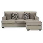 Gray Polyester Reversible Sofa Chaise – Seats 2–3