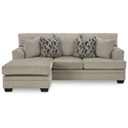 Gray Polyester Reversible Sofa Chaise – Seats 2–3