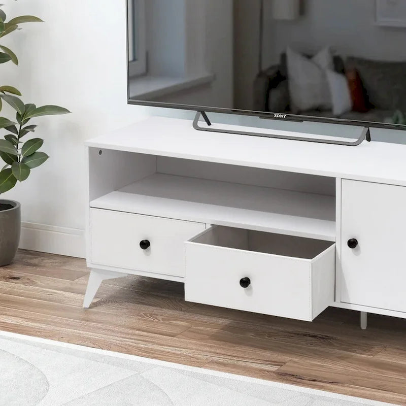 TV Stand Console Table LED Light Cabinet Open Media Storage Gaming Entertainment Center - 47.24 L x 15.74 W x 20.47 H