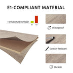 Brown & Black Industrial TV Stand, 5-Compartment, Fits up to 65" TV, 1-Person Assembly