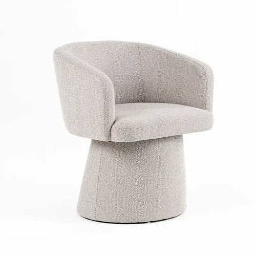 24 Inch Accent Dining Chair, Cushioned Seat and Windsor Back, Gray Linen