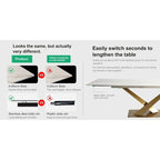 94.48 Modern Extendable Rectangular Sintered Stone Dining Table For 8 person