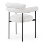 Upholstered Armchair Dining Chairs With Metal Legs for Home, Kitchen, Living Room(Set of 2)