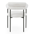 Upholstered Armchair Dining Chairs With Metal Legs for Home, Kitchen, Living Room(Set of 2)