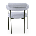 Upholstered Armchair Dining Chairs With Metal Legs for Home, Kitchen, Living Room(Set of 2)