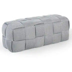 Modern 3D Breathable Fabric Large Ottoman Bench